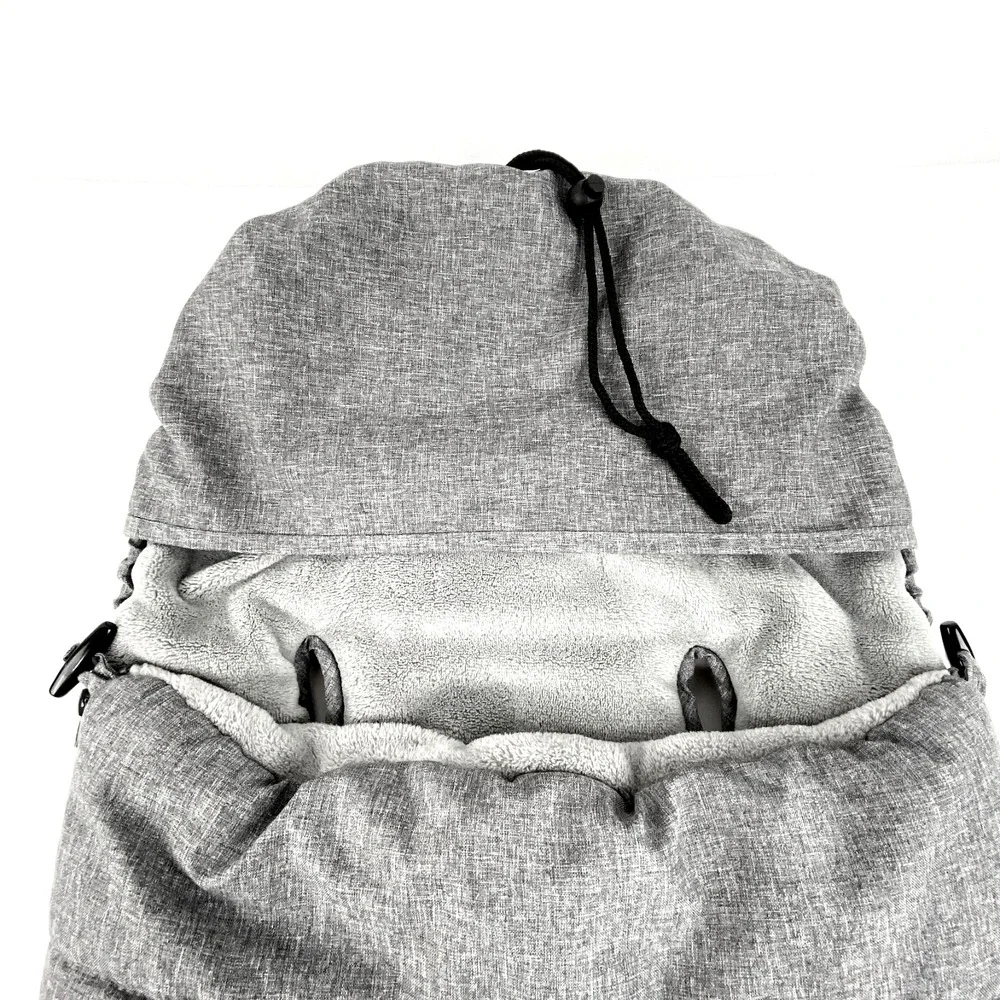 Orzbow Universal Baby Car Seat Bunting Bag Warm Fleece Sack Gray Winter Cover
